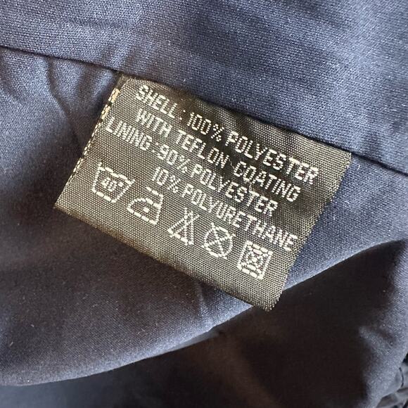 Proquip Navy Blue Golf Rain Jacket Full Zip Men's S Small Silk Touch Teflon - Picture 11 of 14